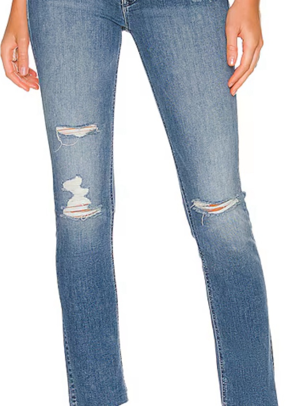 MOTHER Mid Rise Dazzler Ankle Fray Weekend Warrior Jeans Women’s Size 25 x 35.